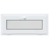 Fenêtre de sous-sol RISOR 90 x 40 cm PVC et verre Blanc 638597638597