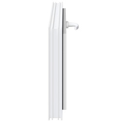 Fenêtre de sous-sol RISOR 90 x 40 cm PVC et verre Blanc 638597638597