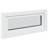 Fenêtre de sous-sol RISOR 90 x 40 cm PVC et verre Blanc 638597638597