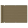 Écran de balcon Taupe 90x600 cm PEHD 638600638600