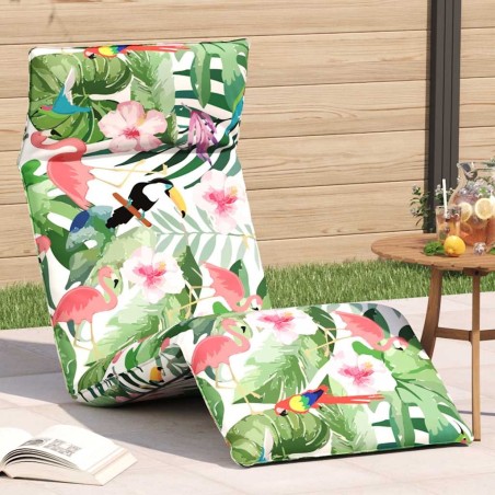 Transat pliant multicolore 175 x 54 x 8,5 cm tissu Oxford 638601638601