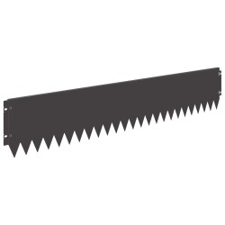 Bordure de Pelouse 30 pcs 103 x 20 cm Acier Noir 638604638604