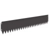 Bordure de Pelouse 30 pcs 103 x 20 cm Acier Noir 638604638604