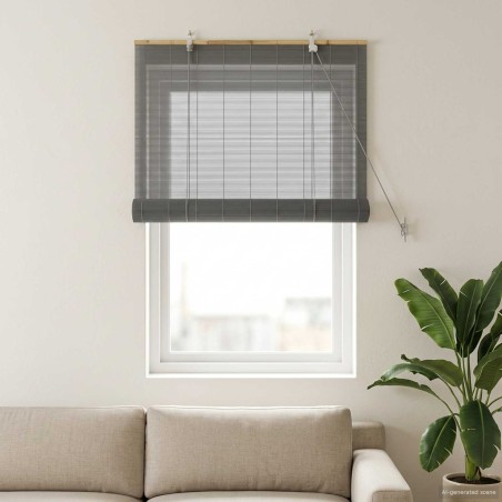 Store enrouleur Gris 50 x 160 cm Bambou 638613638613