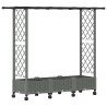 Lit Élevé avec Treillis et Toit Gris clair 164 x 40 x 127 cm PP 638615638615