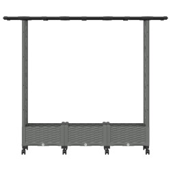 Lit Élevé avec Treillis et Toit Gris clair 164 x 40 x 127 cm PP 638615638615