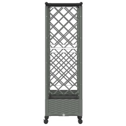 Lit Élevé avec Treillis et Toit Gris clair 164 x 40 x 127 cm PP 638615638615