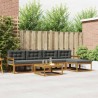 Ensemble de canapés d'extérieur 6 pcs Naturel et Anthracite 638621638621