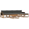 Ensemble de canapés d'extérieur 6 pcs Naturel et Anthracite 638622638622