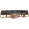 Ensemble de canapés d'extérieur 6 pcs Naturel et Anthracite 638623638623