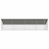 Cage à poules 4 pcs Argenté 800 x 200 x 200 cm Acier galvanisé 638624638624