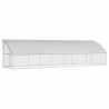 Cage à poules 4 pcs Argenté 800 x 200 x 200 cm Acier galvanisé 638624638624