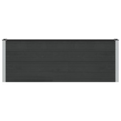 Jardinière surélevée Noir 200 x 30 x 72 cm WPC et Aluminium 638633638633