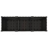 Jardinière avec Roues Noir 120 x 40 x 44 cm PP 638638638638