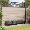 Jardinière avec Roues Noir 160 x 40 x 29 cm PP 638639638639