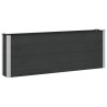 Jardinière surélevée Noir 200 x 30 x 72 cm WPC et Aluminium 638640638640