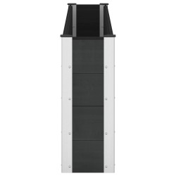 Jardinière surélevée Noir 200 x 30 x 72 cm WPC et Aluminium 638640638640