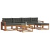 Ensemble de canapés d'extérieur 6 pcs Naturel et Anthracite 638641638641