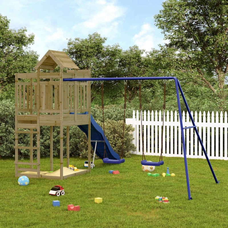 Aire de jeux d'extérieur bois de pin imprégné 638642638642