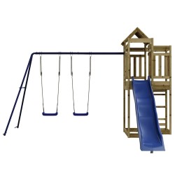 Aire de jeux d'extérieur bois de pin imprégné 638642638642