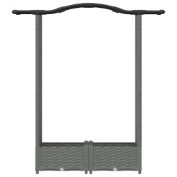 Lit Élevé avec Treillis et Toit Gris clair 124 x 40 x 123 cm PP 638643638643