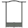 Lit Élevé avec Treillis et Toit Gris clair 124 x 40 x 123 cm PP 638643638643