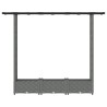 Lit Élevé avec Treillis et Toit Gris clair 164 x 40 x 121 cm PP 638644638644