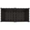 Jardinière avec Roues Noir 80 x 40 x 44 cm PP 638647638647