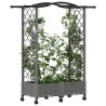 Lit Élevé avec Treillis et Toit Gris clair 124 x 40 x 129 cm PP 638648638648