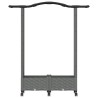 Lit Élevé avec Treillis et Toit Gris clair 124 x 40 x 129 cm PP 638648638648
