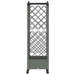 Lit Élevé avec Treillis et Toit Gris clair 124 x 40 x 129 cm PP 638648638648