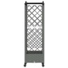 Lit Élevé avec Treillis et Toit Gris clair 124 x 40 x 129 cm PP 638648638648