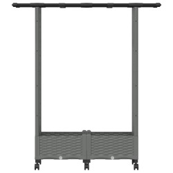 Lit Élevé avec Treillis et Toit Gris clair 122,5 x 40 x 127 cm 638649638649