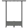 Lit Élevé avec Treillis et Toit Gris clair 122,5 x 40 x 127 cm 638649638649