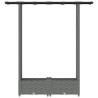 Lit Élevé avec Treillis et Toit Gris clair 122,5 x 40 x 121 cm 638651638651