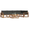 Ensemble de canapés d'extérieur 6 pcs Naturel et Anthracite 638655638655