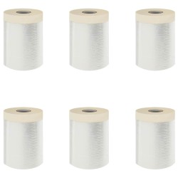 Drap d'aspiration avec ruban adhésif 6 pcs 55 x 3300 cm HDPE 638659638659