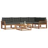 Ensemble de canapés d'extérieur 6 pcs Naturel et Anthracite 638660638660
