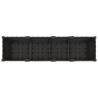 Jardinière avec Roues Noir 160 x 40 x 44 cm PP 638666638666