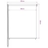 Store roulant d'extérieur 225 (l) x 230 (H) cm beige 638672638672