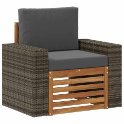 Sofa de milieu extérieur Bois d'Acacia Massif Naturel 638677638677