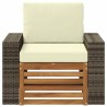 Sofa de milieu extérieur Naturel 638687638687