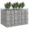 Lit surélevé gabion 2 pcs Argenté 638715638715