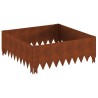 Bordure de Pelouse 60 x 60 x 20 cm Acier Rouillé 638723638723