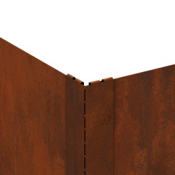 Bordure de Pelouse 60 x 60 x 20 cm Acier Rouillé 638723638723