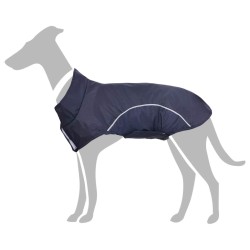 Imperméable pour chien avec bandes réfléchissantes polyester bleu marine taille L 638735638735