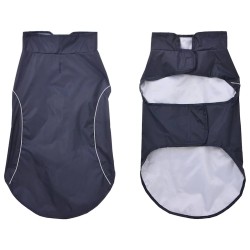 Imperméable pour chien avec bandes réfléchissantes polyester bleu marine taille L 638735638735
