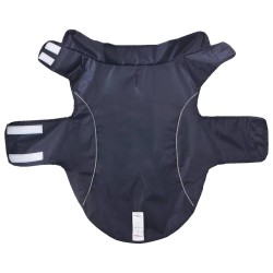 Imperméable pour chien avec bandes réfléchissantes polyester bleu marine taille L 638735638735