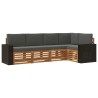 Ensemble de canapé d'angle 5 pcs Naturel et Anthracite 638736638736