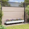 Jardinière avec Roues Blanc 160 x 40 x 33 cm PP 638739638739
